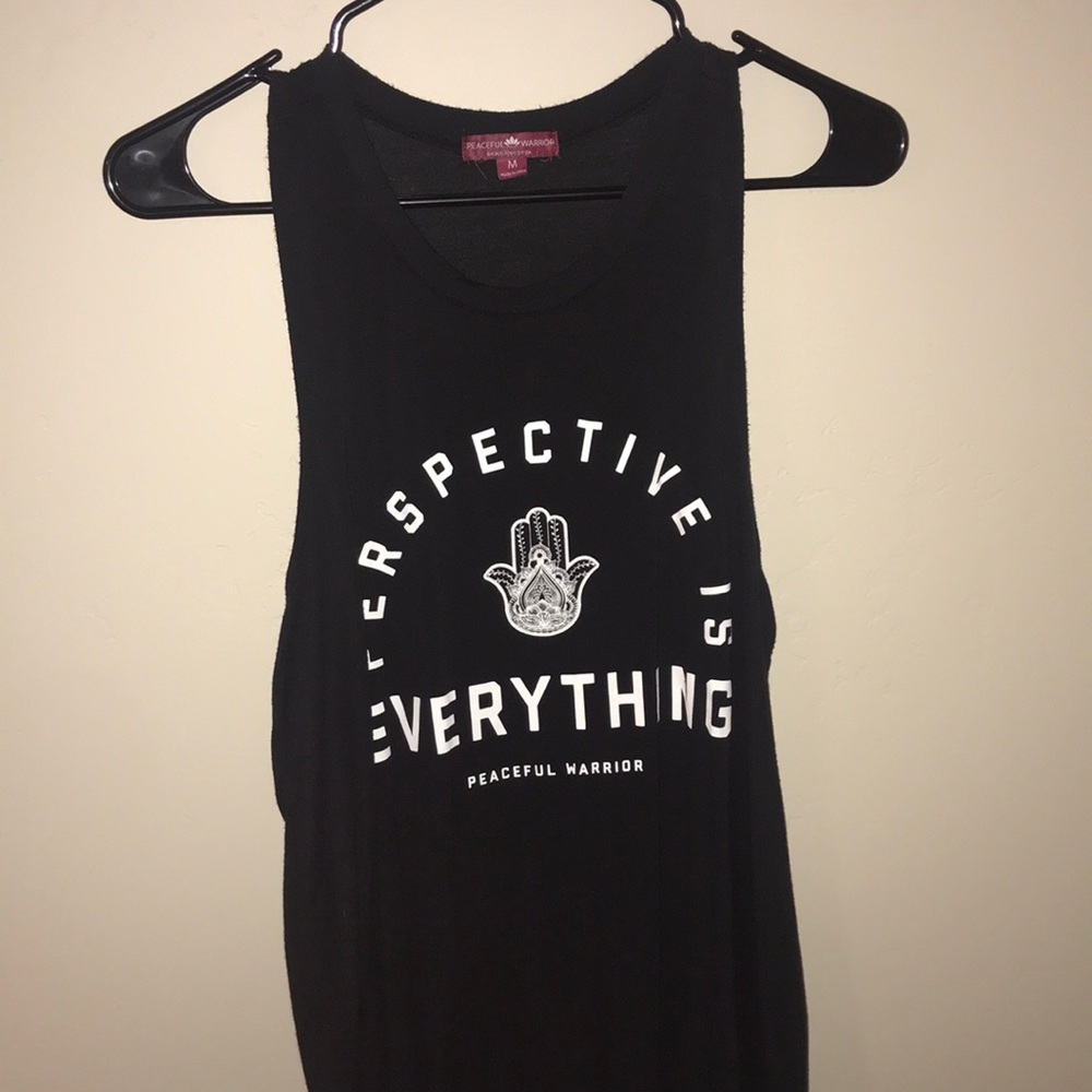Soft black yoga shirt